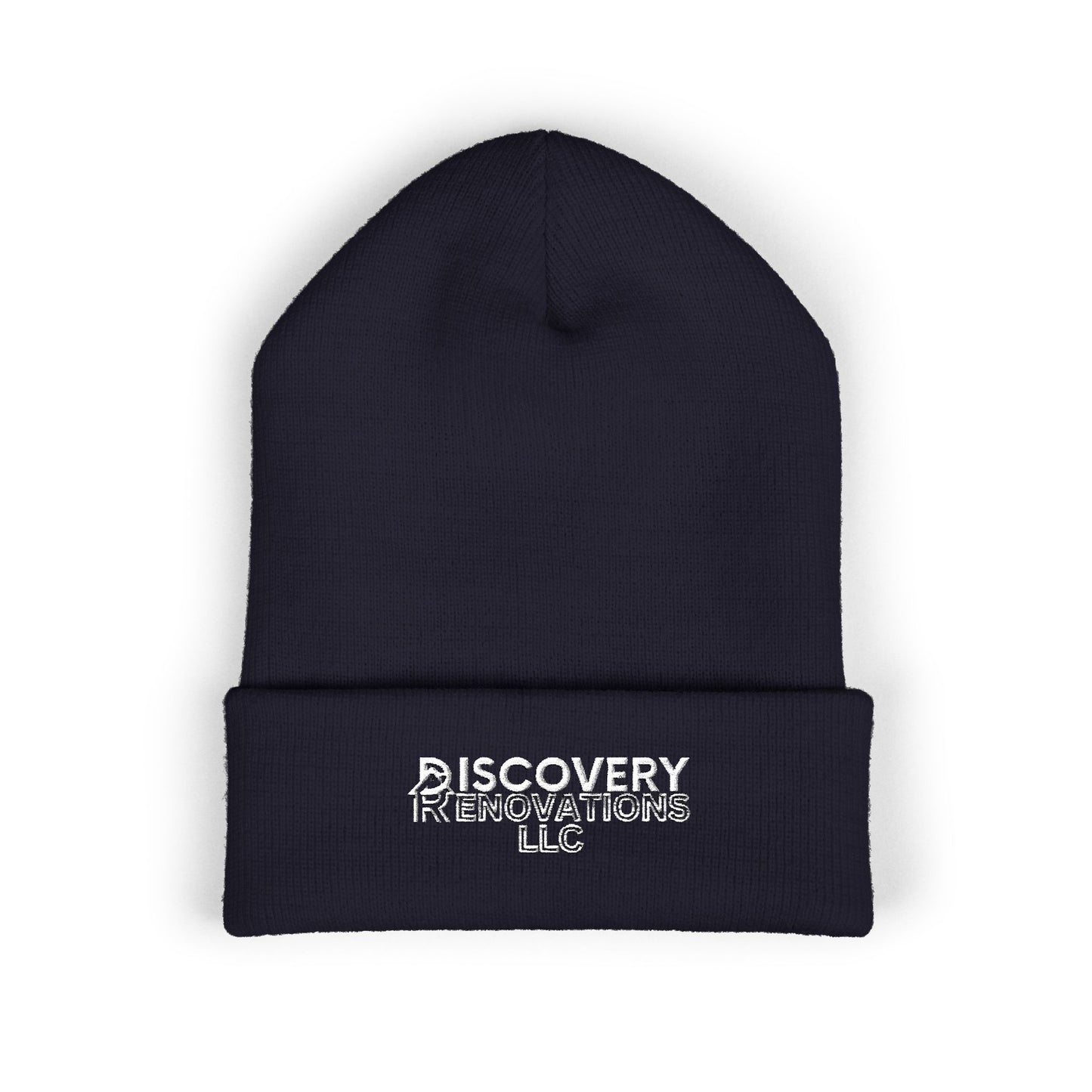 Embroidered Cuffed Beanie — "Discovery Renovations LLC" Logo