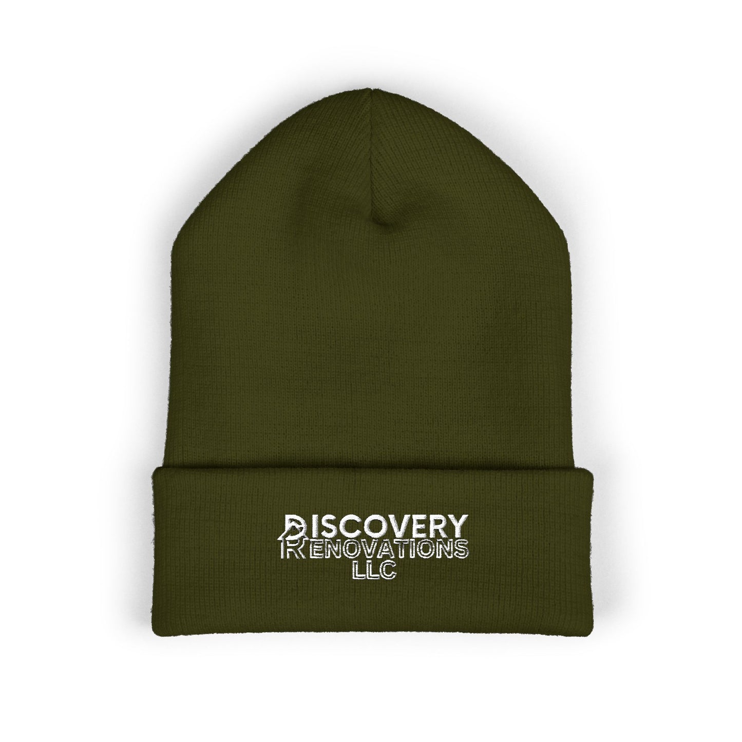 Embroidered Cuffed Beanie — "Discovery Renovations LLC" Logo
